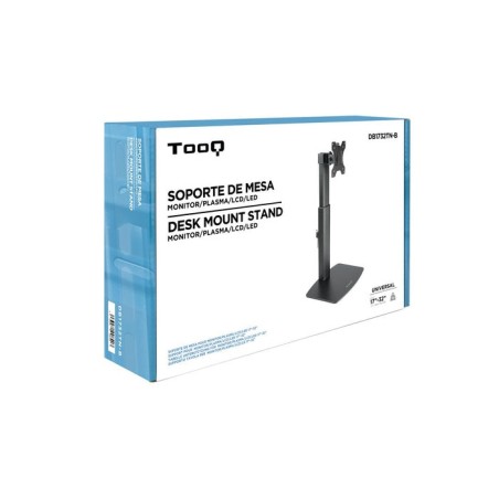 Tooq soporte de mesa para monitor de 17"-32" - regulacion de altura por piston de gas - gestion de cables - peso max