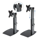 Tooq soporte de mesa para monitor de 17"-32" - regulacion de altura por piston de gas - gestion de cables - peso max
