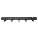 Digitus pasa cables panel 1he 5x 40x60mm negro