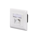 Digitus roseta de superficie cat6a x2 rj45 blanco  dn-9007-s-1