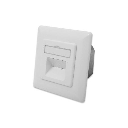 Digitus roseta de superficie cat6a x2 rj45 blanco  dn-9007-s-1