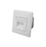 Digitus roseta de superficie cat6a x2 rj45 blanco  dn-9007-s-1