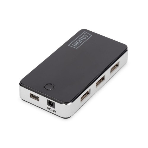 Digitus hub 7port usb 2.0 alimentado negro da-70222