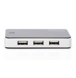 Digitus hub 7port usb 2.0 alimentado negro da-70222