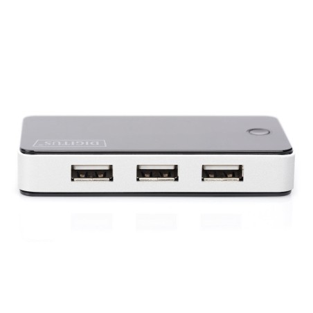 Digitus hub 7port usb 2.0 alimentado negro da-70222