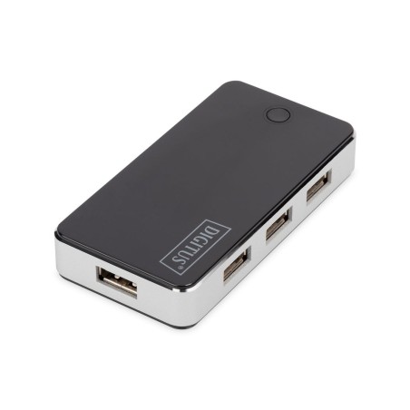 Digitus hub 7port usb 2.0 alimentado negro da-70222