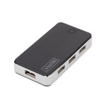 Digitus hub 7port usb 2.0 alimentado negro da-70222