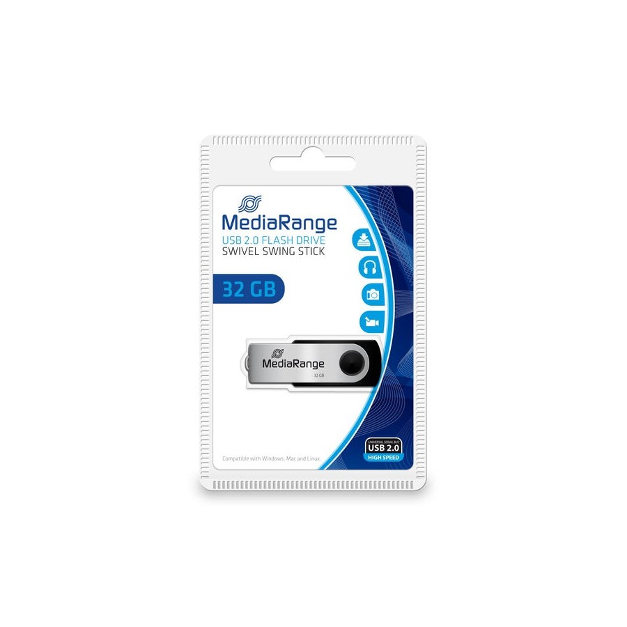 Pendrive mediarange 32gb usb 2.0 mr911