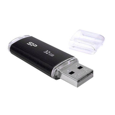 Pendrive silicon power 32gb usb 2.0 u02 negro sp032gbuf2u02v1k