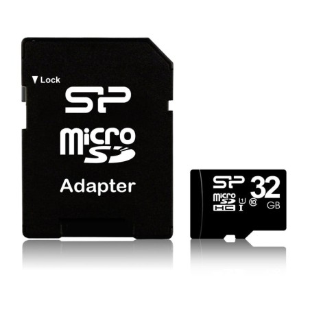 Silicon power micro sd 32gb sdhc cl10 con adaptador sp032gbsth010v10sp