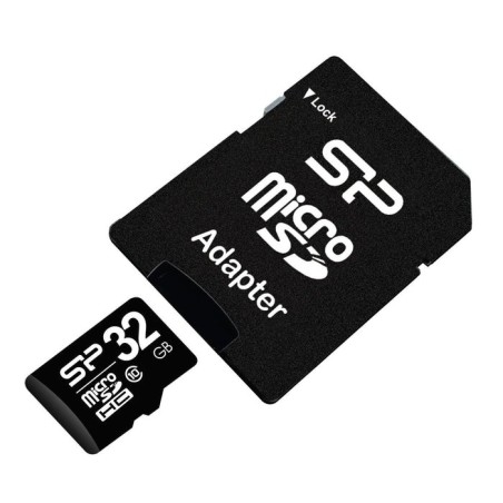 Silicon power micro sd 32gb sdhc cl10 con adaptador sp032gbsth010v10sp