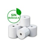 Rollos papel térmico 80*60mm paquete de 8 unidades libres de bisfenol a