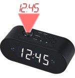 Denver radio despertador crp-717 radio fm proyeccion alarma dual pantalla led 0.9 color negro