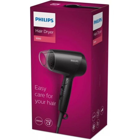 Secador philips essentialcare bhc010 10 1200w negro 1 accesorio
