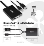 Club3d cac-1010 displayport/usb dvi-i daul link negro, blanco