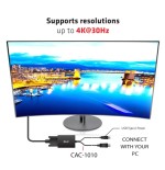 Club3d cac-1010 displayport/usb dvi-i daul link negro, blanco
