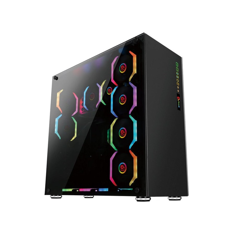 Caja pc talius atx gaming avalon cristal templado usb 3.0