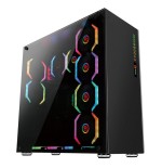 Caja pc talius atx gaming avalon cristal templado usb 3.0