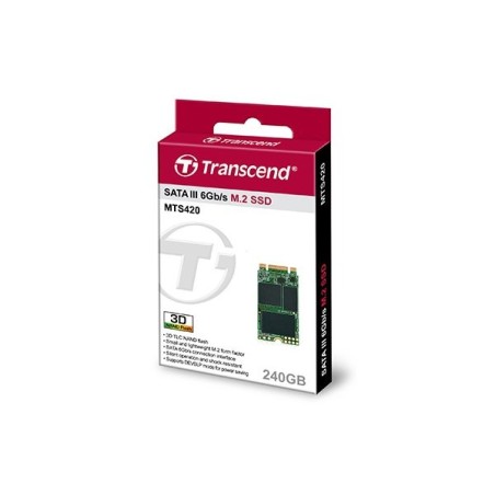 Disco ssd transcend m.2  240gb 2242 420s sata3 r560/w500 mb/s