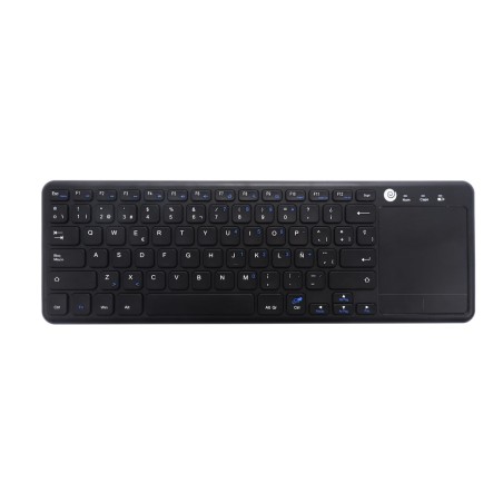 Teclado español coolbox inalambrico negro 2.4ghz touchpad multitactil