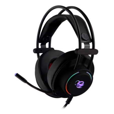 Coolbox auriculares deepgaming deeplighting led jack3.5mm/ auriculares con microfono/ led