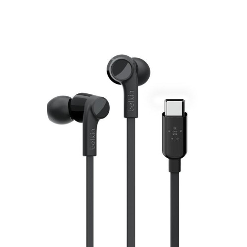 Belkin auriculares con conector usb-c negro