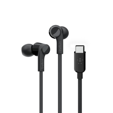 Belkin auriculares con conector usb-c negro