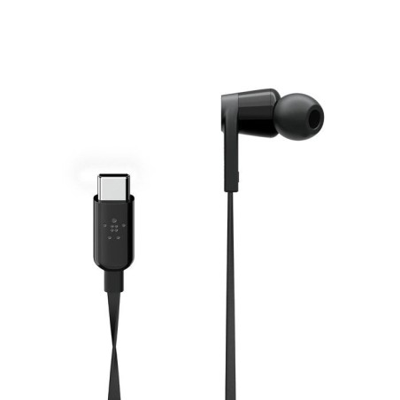 Belkin auriculares con conector usb-c negro
