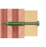 Fischer anclaje de expansión sx verde 8x65 k 524824 10 piezas