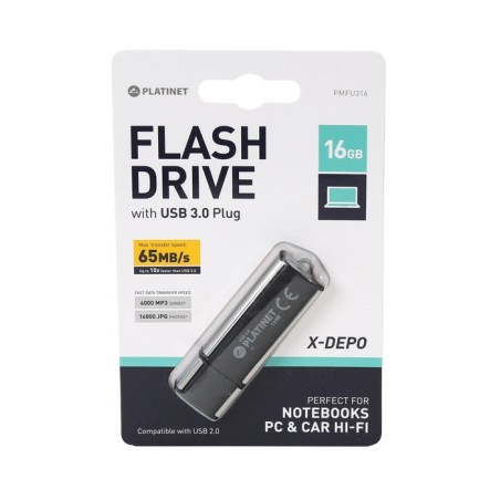 Pendrive platinet usb 3.0 x-depo 16gb pmfu316