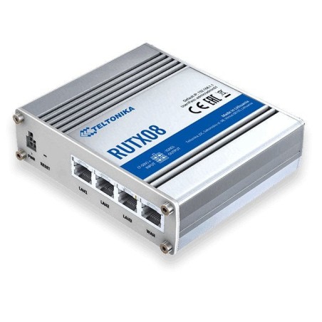 Teltonika rutx08 wired router gigabit ethernet stainless steel