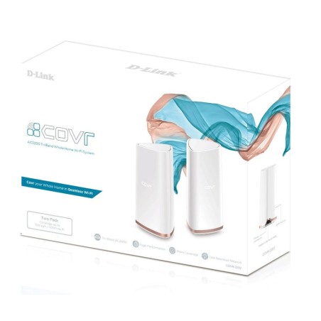 Punto de acceso wifi d-link covr-c2202 mesh tribanda kit 2 uds interior ac2200 2ptos giga