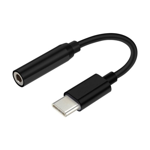 Aisens conversor usb-c a audio - frecuencia de muestreo 384khz 32bit - usb-c/m-jack 3.5/h - 15cm - negro