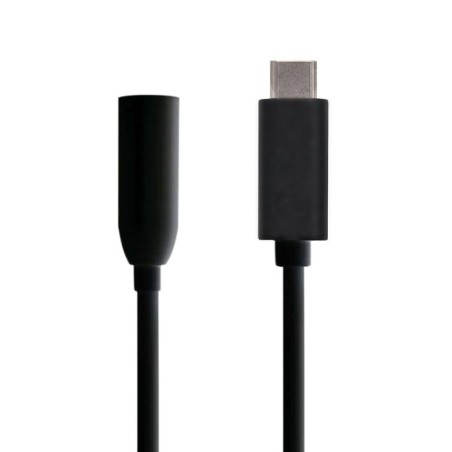 Aisens conversor usb-c a audio - frecuencia de muestreo 384khz 32bit - usb-c/m-jack 3.5/h - 15cm - negro