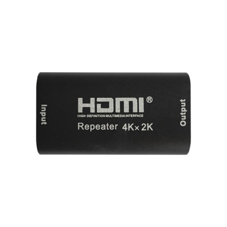 Aisens repetidor hdmi alta velocidad / hec - tipo a hembra en ambos extremos - negro