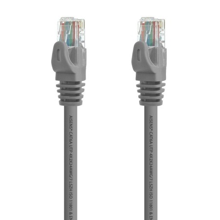 Aisens cable de red rj45 lszh cat.6a 500 mhz utp awg24 - 5m - gris