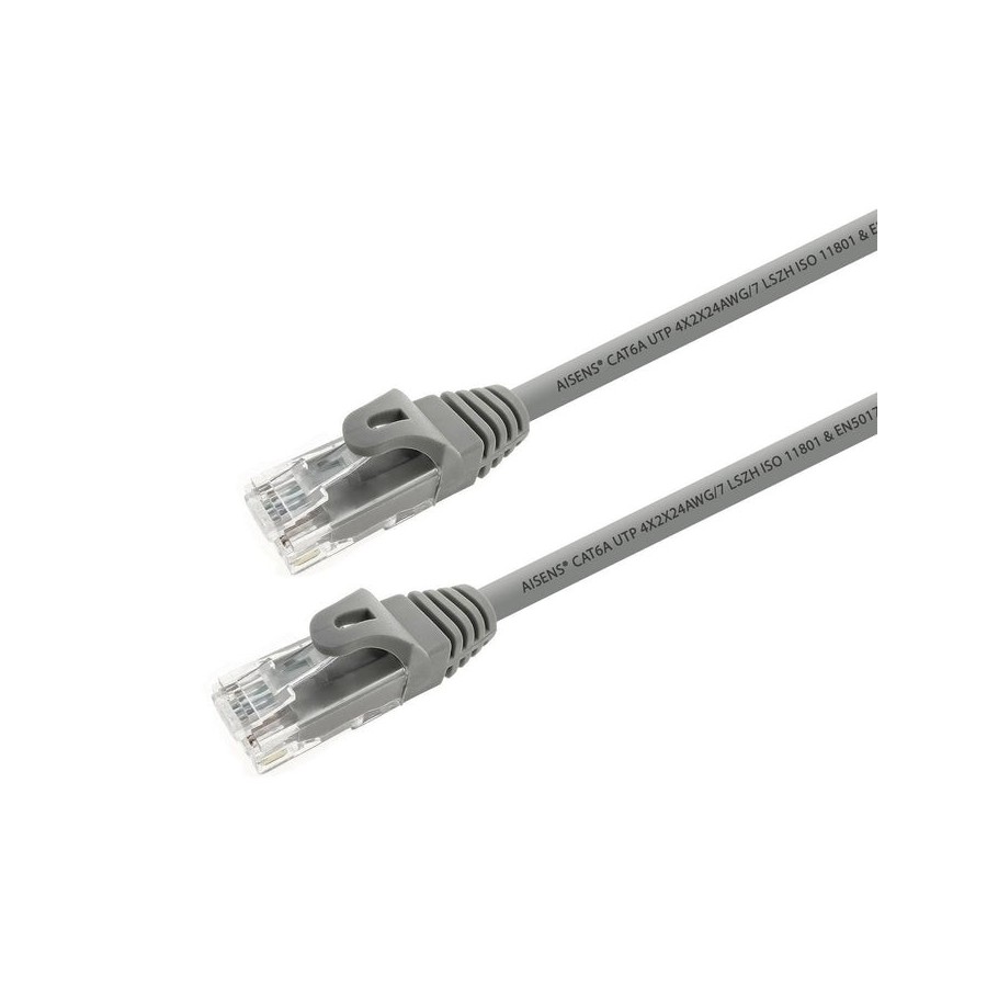 Aisens cable de red rj45 lszh cat.6a 500 mhz utp awg24 - 10m - gris
