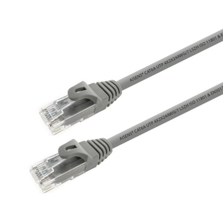 Aisens cable de red rj45 lszh cat.6a 500 mhz utp awg24 - 10m - gris