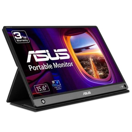 Monitor portátil asus zenscreen go mb16ahp 15.6' full hd multimedia plata y negro