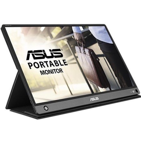 Monitor portátil asus zenscreen go mb16ahp 15.6' full hd multimedia plata y negro
