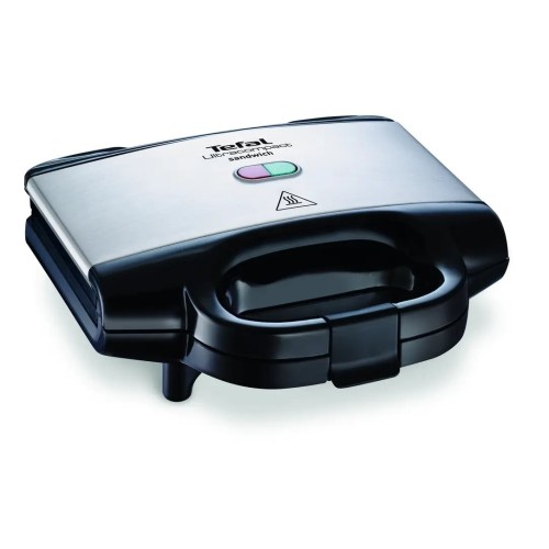Tefal ultracompact sandwichera 700 w negro, acero inoxidable