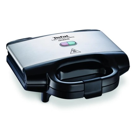 Tefal ultracompact sandwichera 700 w negro, acero inoxidable