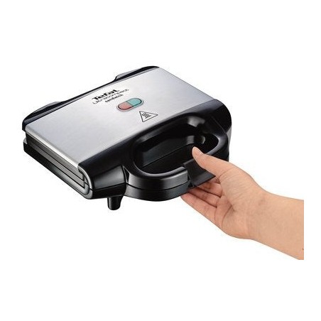 Tefal ultracompact sandwichera 700 w negro, acero inoxidable