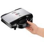 Tefal ultracompact sandwichera 700 w negro, acero inoxidable