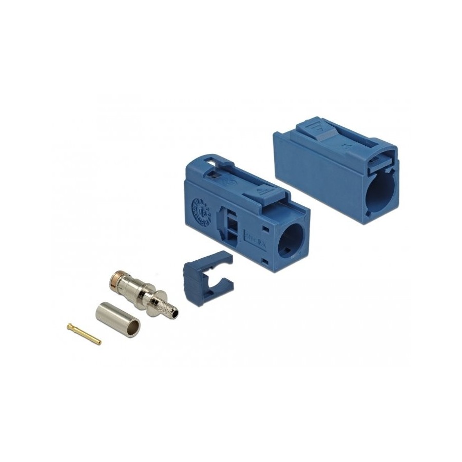 Conector delock fakra c de 25 mm (largo) para crimpar