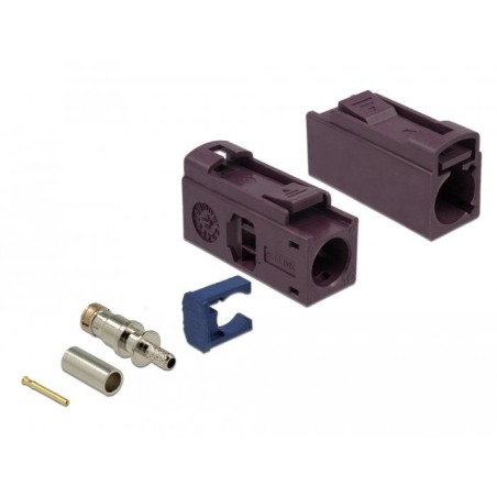 Conector delock fakra d de 25 mm (largo) para crimpar