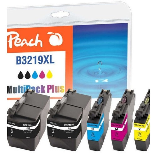 Cartucho de peach brother lc-3219xl, pea, multipackplus, fw comp