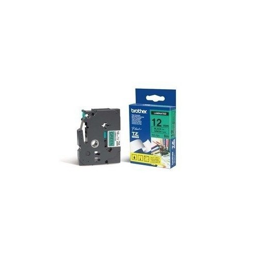 Brother cinta mecanográfico negro sobre verde tze-731 tz-731 12 mm x 8 m, laminado