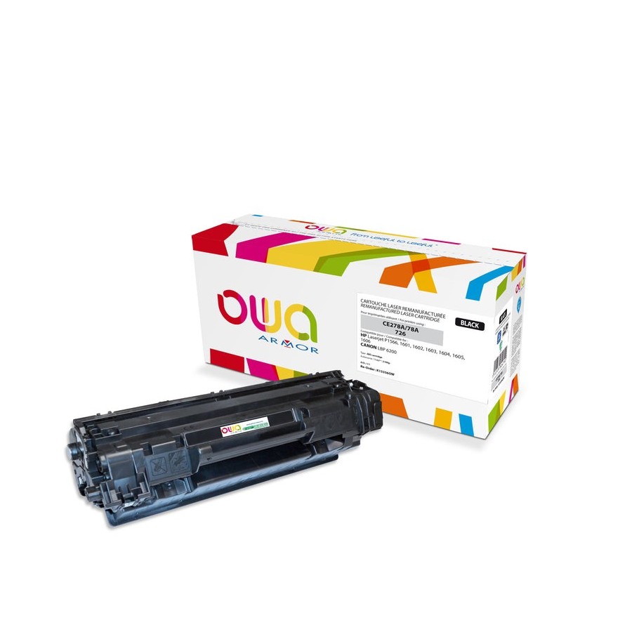 Toner armor para hp laserjet p1566, 1601 negro