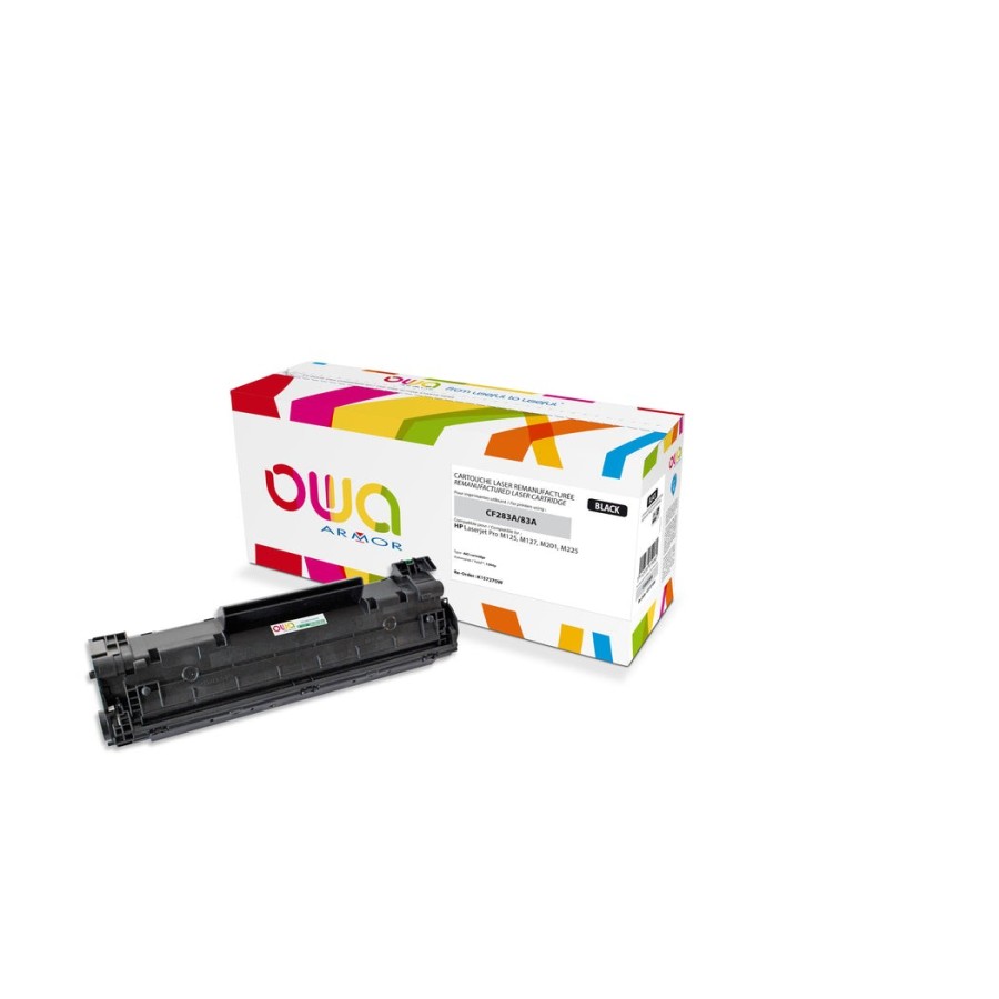 Toner armor para hp laserjet pro m125, m127, m201, m225 noir, black